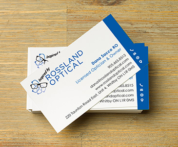 Rossland Optical Business Card