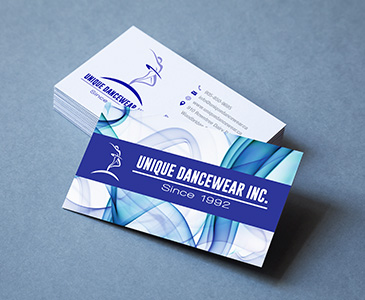 Unique Dancewear Business Card